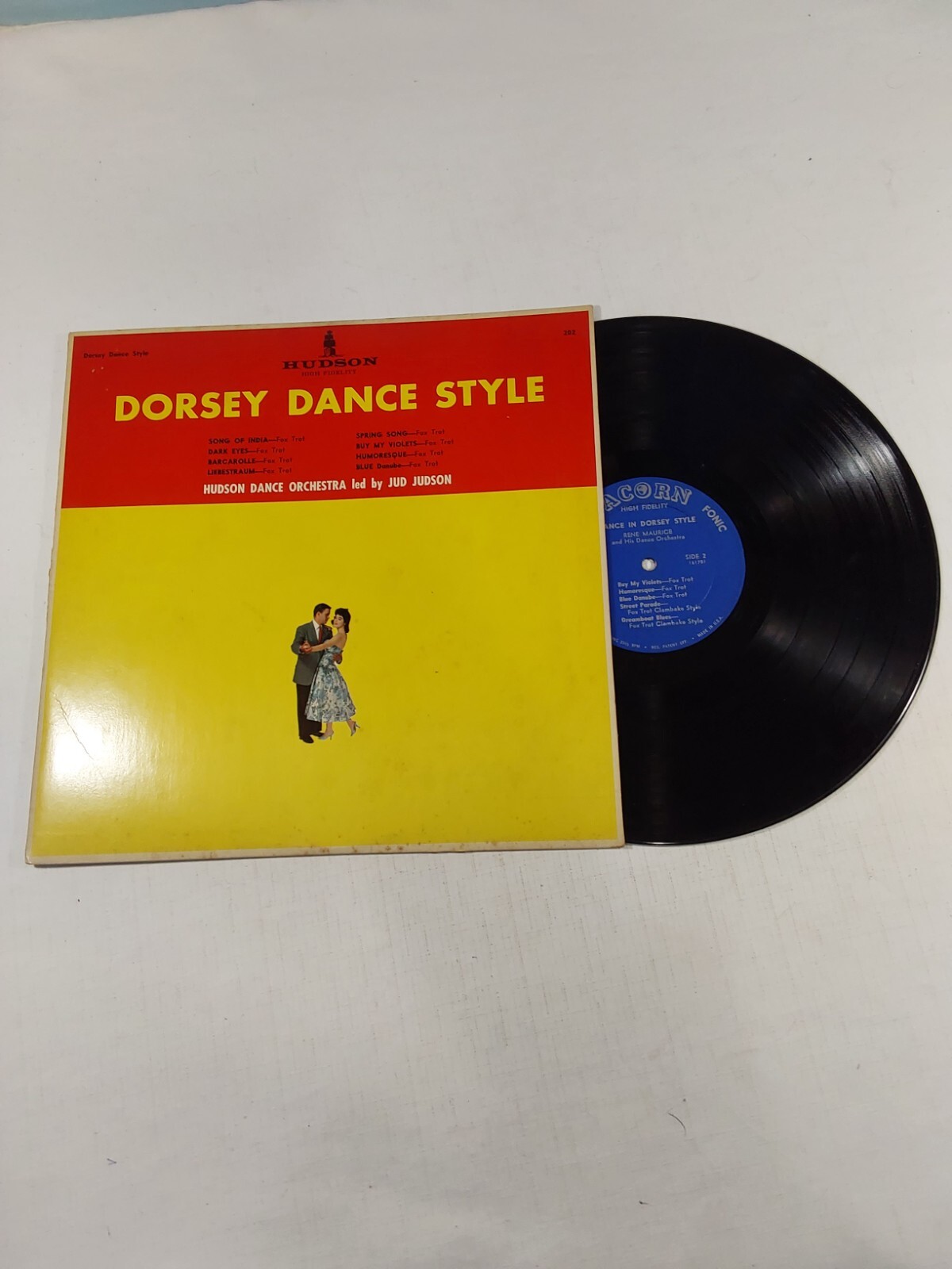 Hudson Dance Orchestra Led By Jud Judson Dorsey Dance Style 33RPM Record