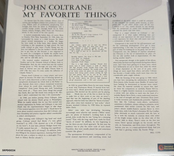 John Coltrane – My Favorite Things (BLUE VINYL) – JAZZ *NEW/COLOR*
