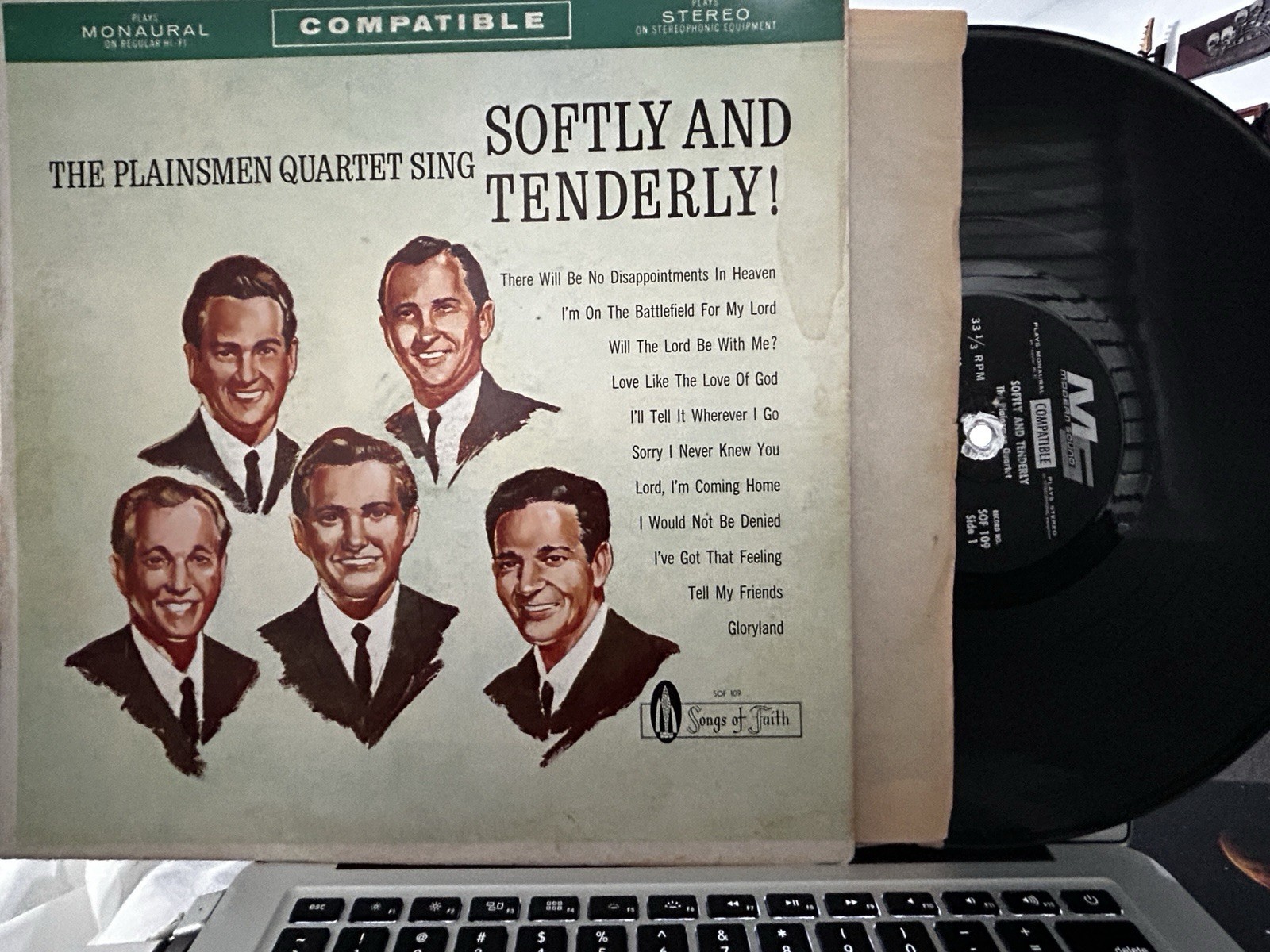 Southern Gospel Quartet 6 LP Lot Statesmen Rebels Plainsmen Calvary Road Bearden
