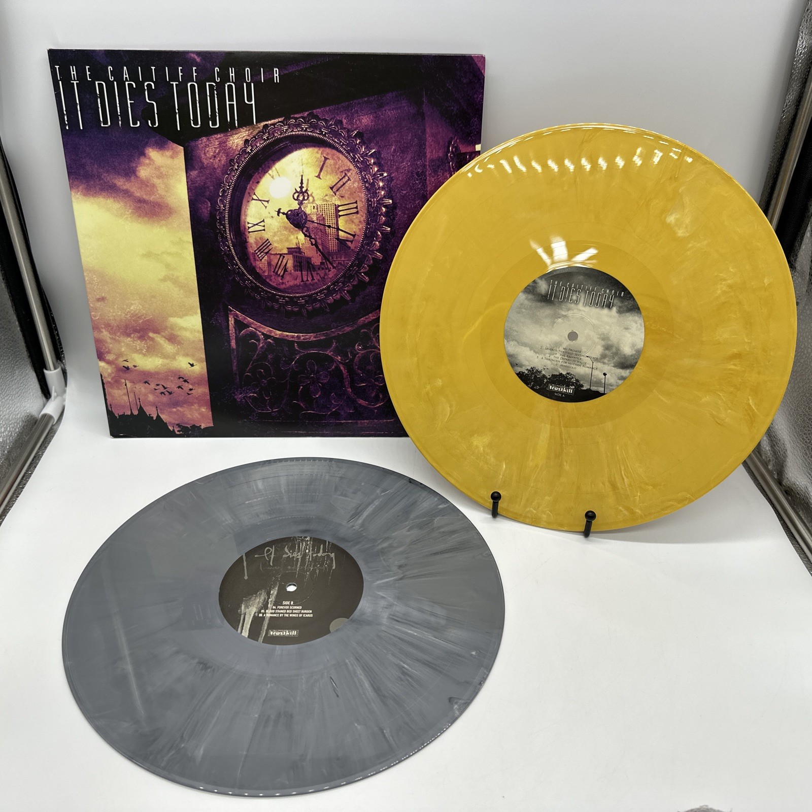 The Caitiff Choir [LP] by It Dies Today (Vinyl, Dec-2008, 2 Discs) Yellow & Gray