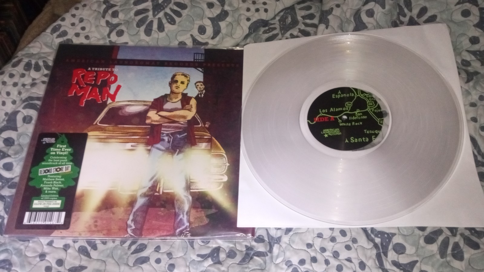 Tribute to Repo Man RSD Glow in the Dark Vinyl Used Excellent Condition Rare 80s