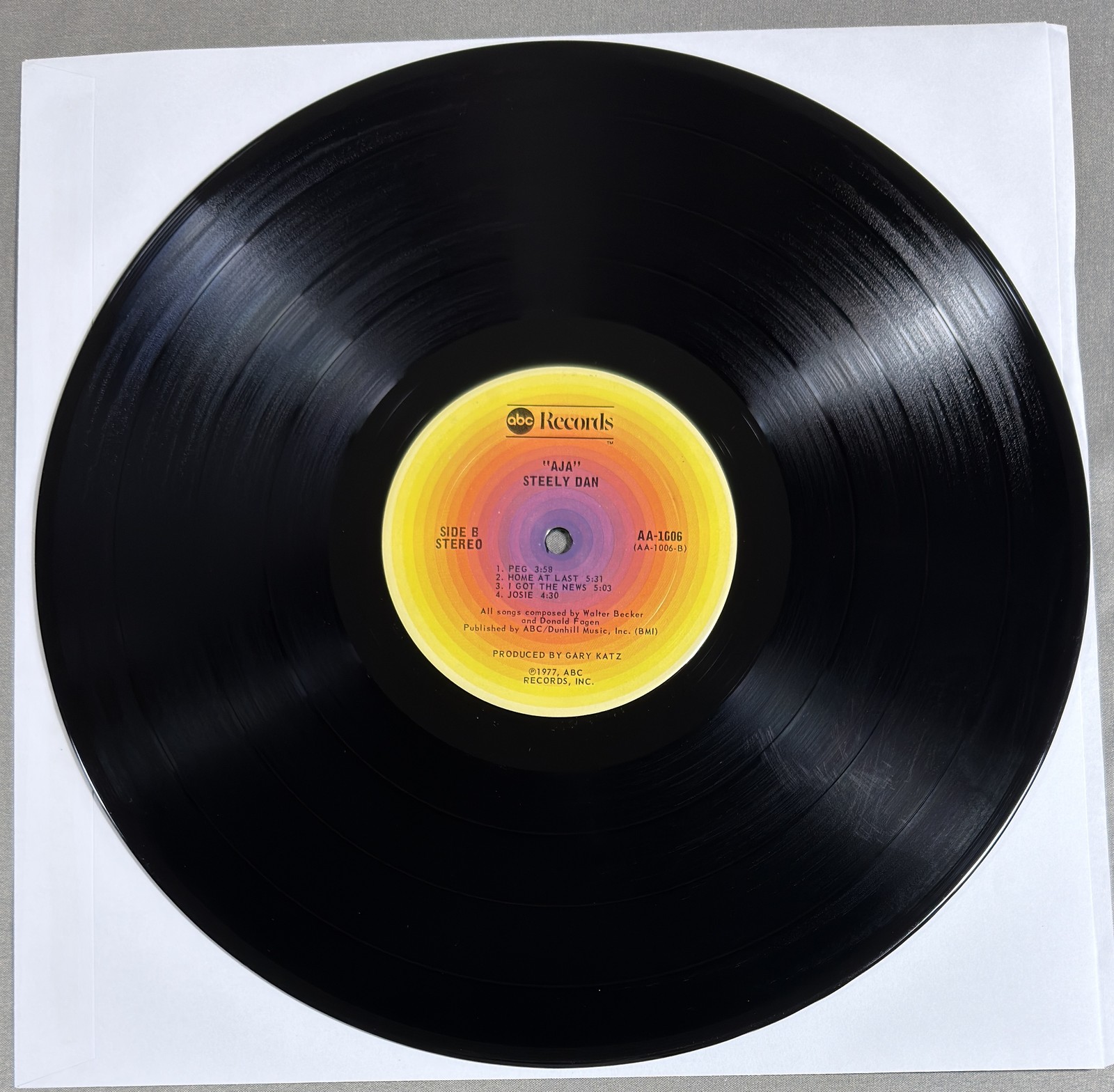 Steely Dan Aja US First Press ABC Records AA-1006 donald fagen 1977 Vinyl LP NM