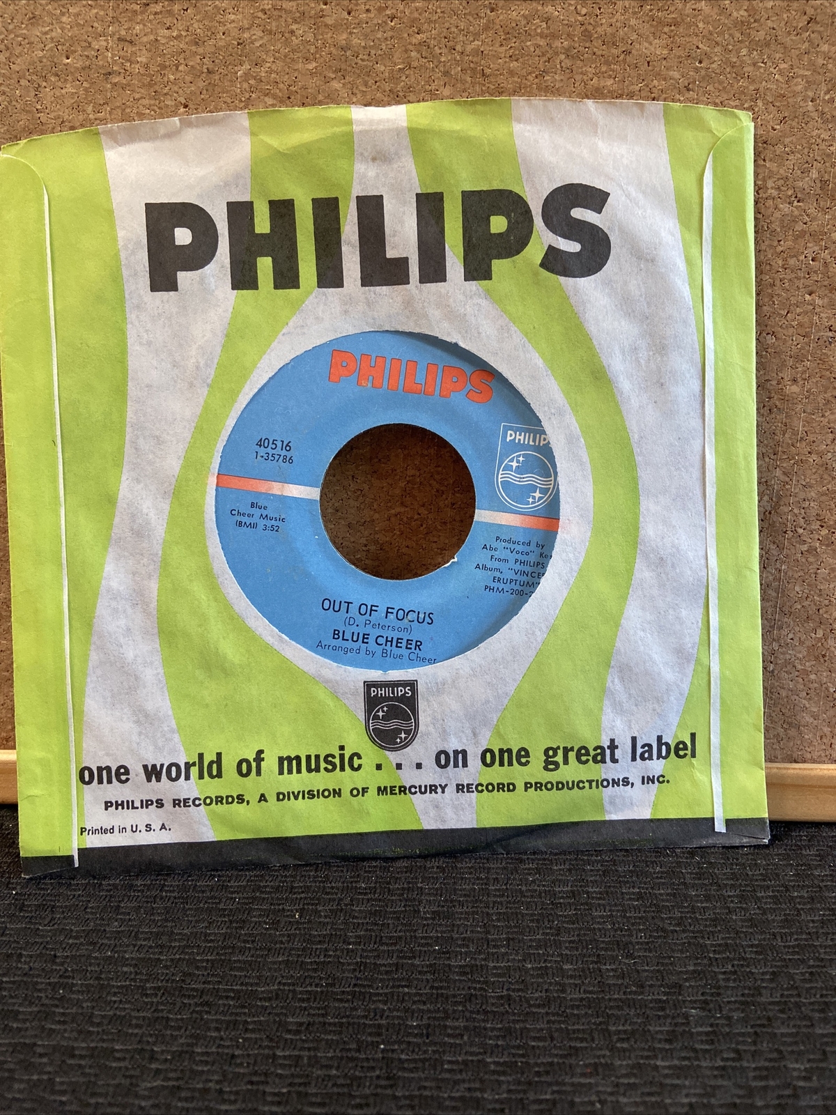 Blue Cheer,Philips 40516,”Summertime Blues”,US,7″ 45, garage rock classic 1968