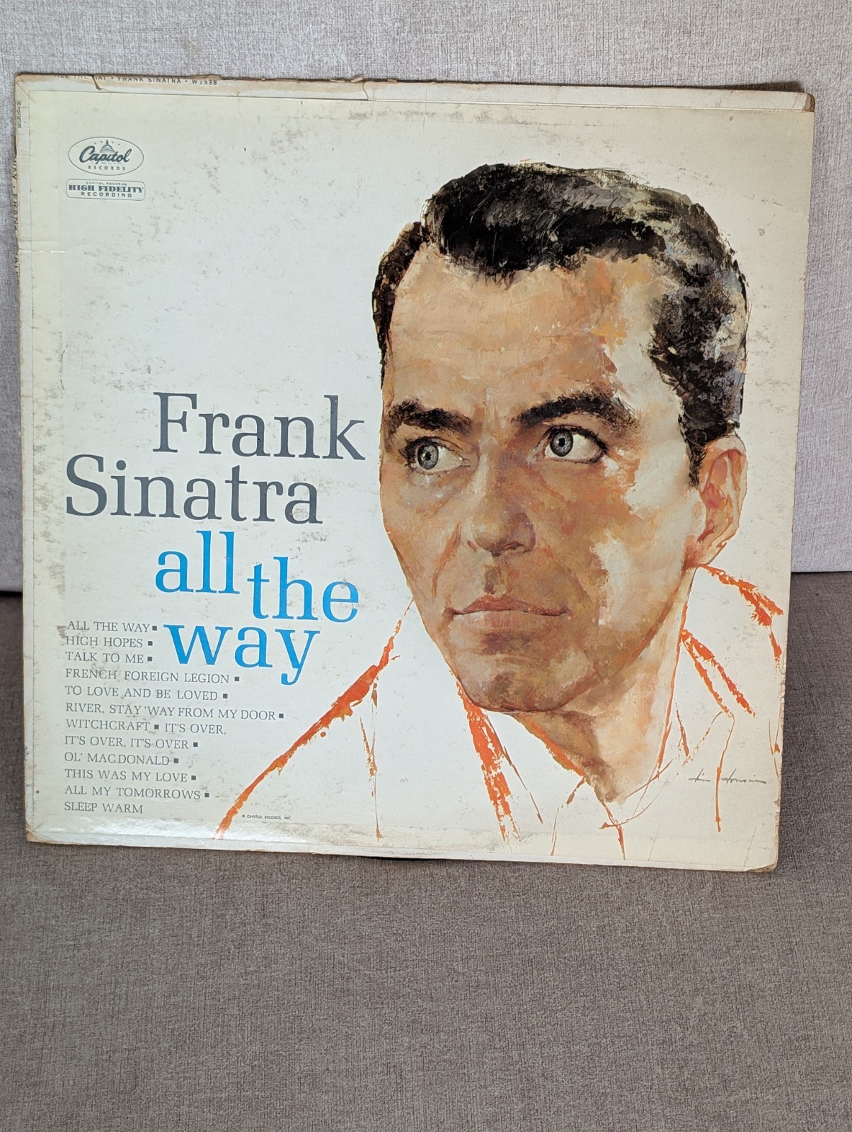 Frank Sinatra – All The Way – LP 1976 Capitol, Reissue – Jazz, Pop – Vocal
