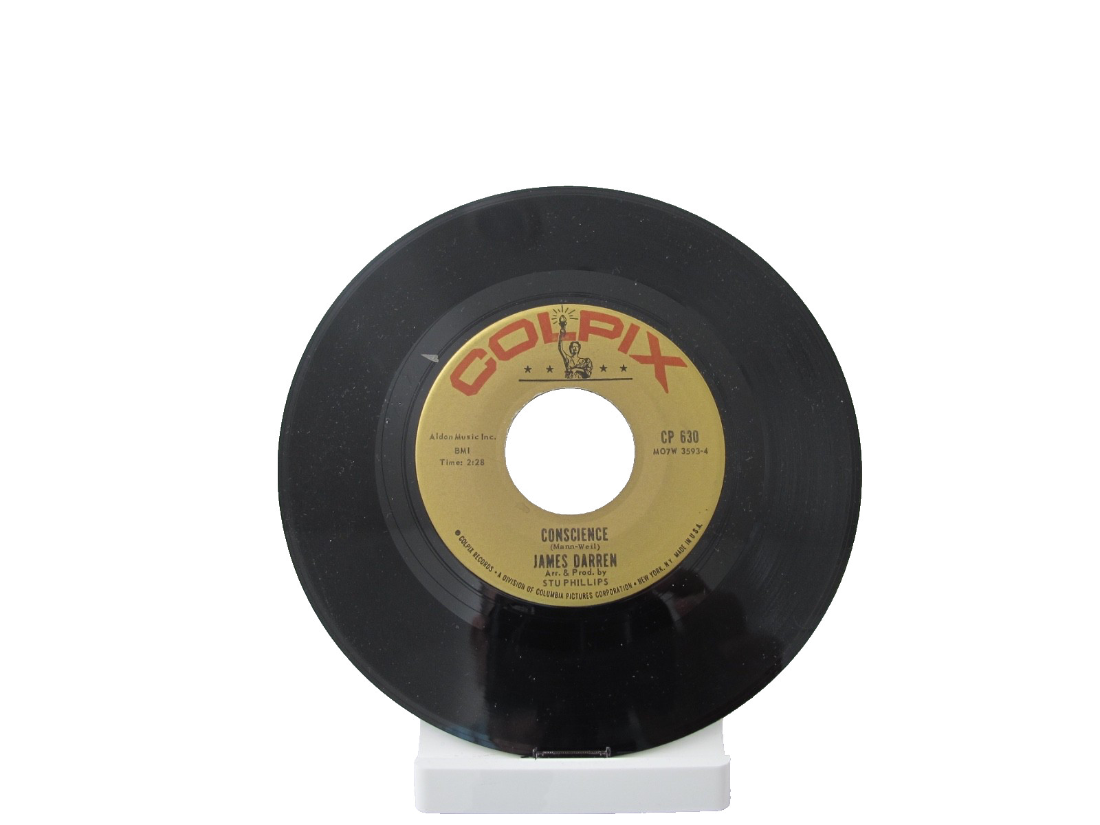 45 RECORD – JAMES DARREN – CONSCIENCE