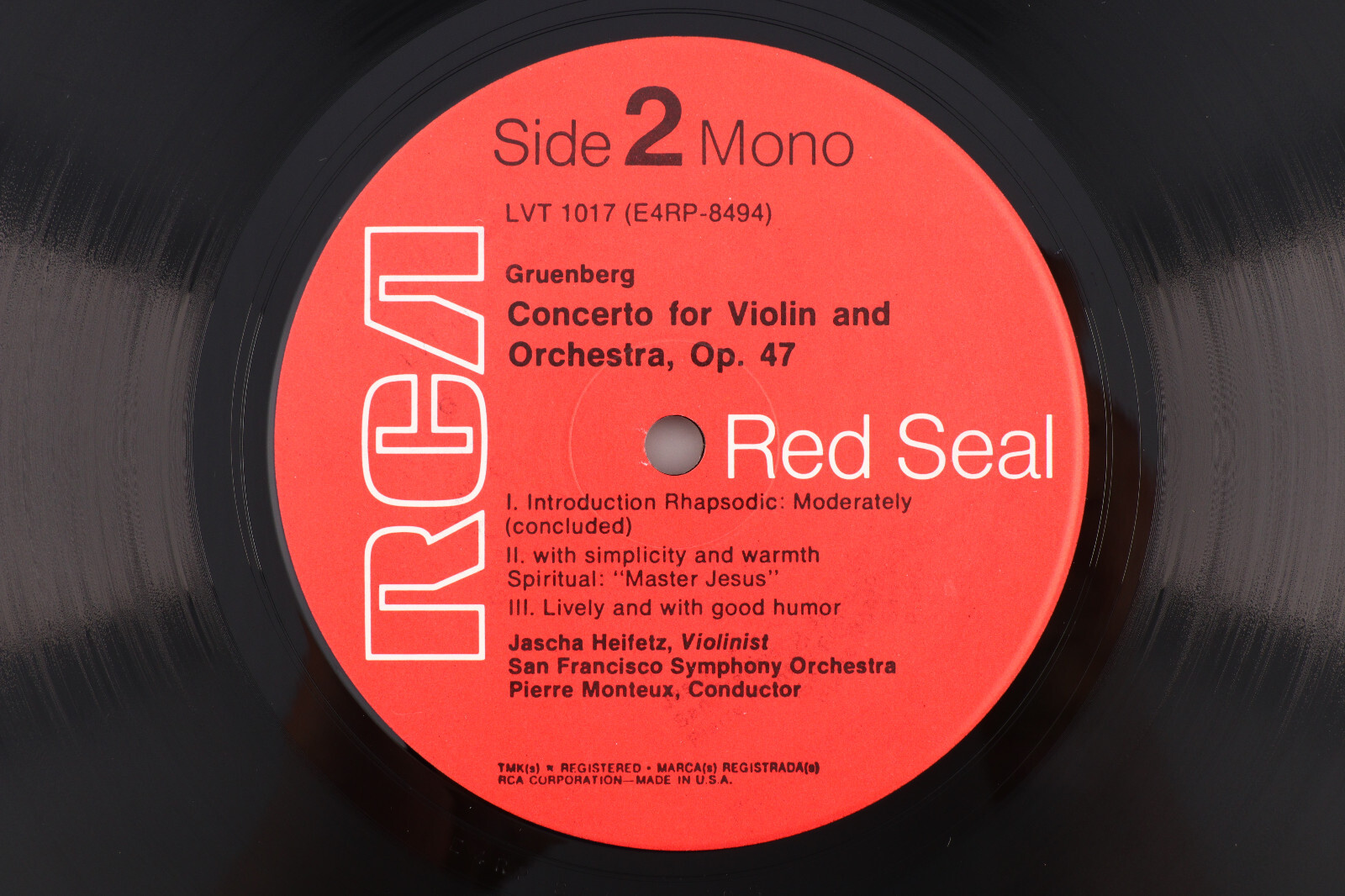 Dohnanyi – Serenade In C Major / Violin Concerto, op. 47 – Heifetz LP LVT-1017