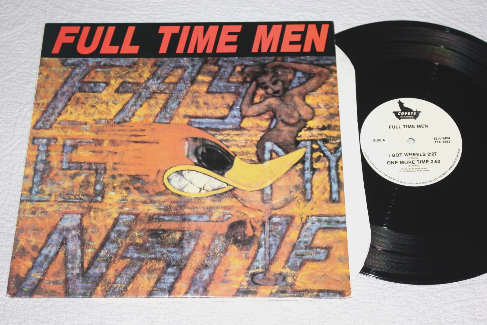 FULL TIME MEN – Self-Titled (1985 EP/NM Vinyl) w/Peter Buck & Mike Mills of REM