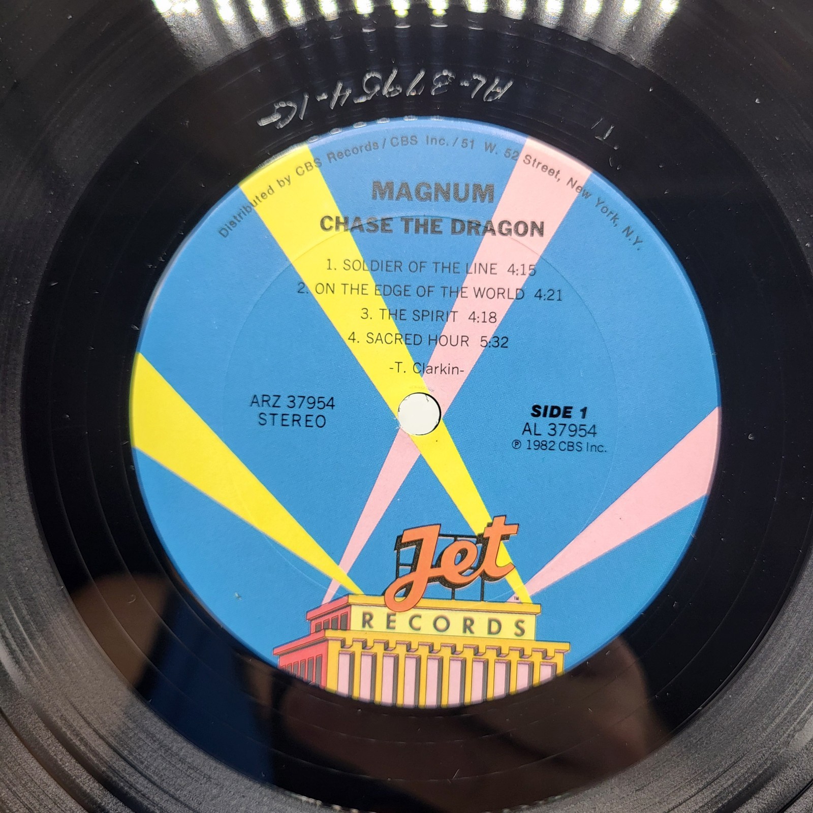 MAGNUM “Chase The Dragon” Vinyl LP – Record 1982 Jet ARZ 37954