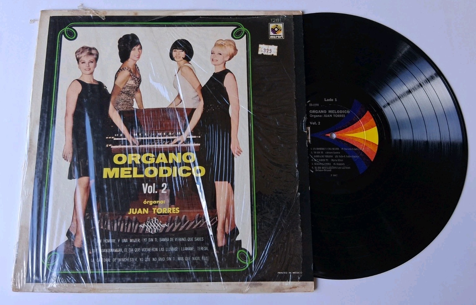 Juan Torres – Organo Melodico Vol. 2 Vinyl LP – Musart – Plays Great!