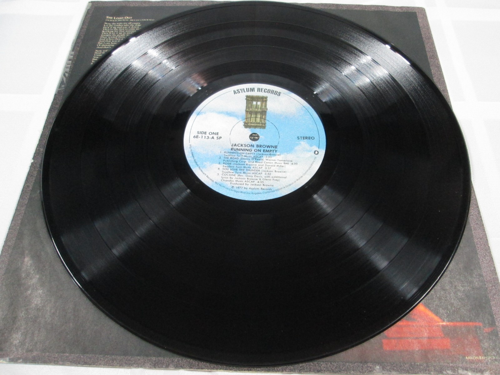 Jackson Browne – Running on Empty LP Album 1977 Asylum Pop Rock w/Booklet