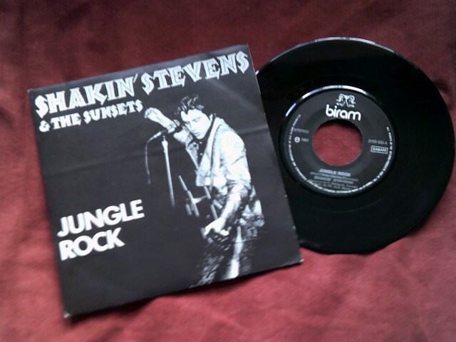 SHAKIN STEVENS Jungle rock 7″ Belgium 1980s POP Rock n Roll