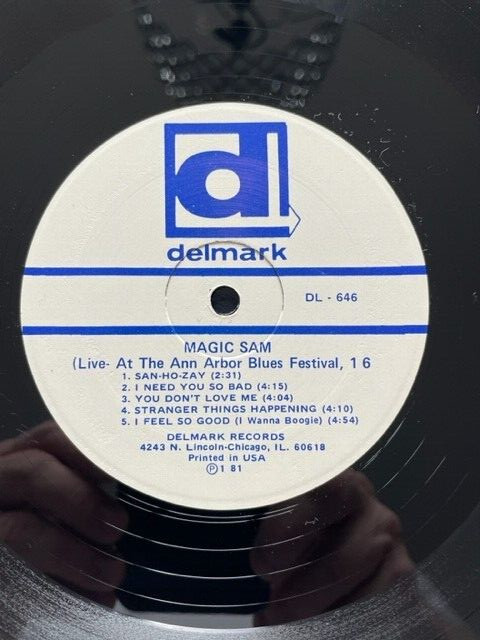 Magic Sam- Magic Sam Live- 2 Vinyl LPs. Delmark 1981. VG+