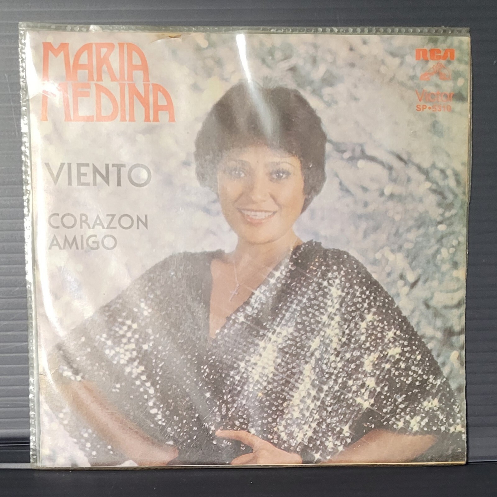MARIA MEDINA -VIENTO / CORAZON AMIGO- 1979 MEXICAN 7¨SINGLE, PAPER SLEEVE RARE!!