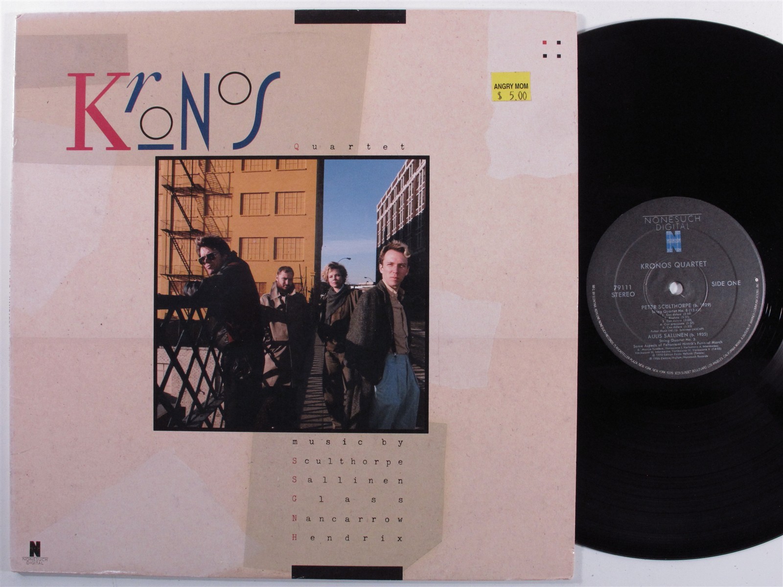 KRONOS QUARTET Various Composers – NONESUCH – LP VG++ A720