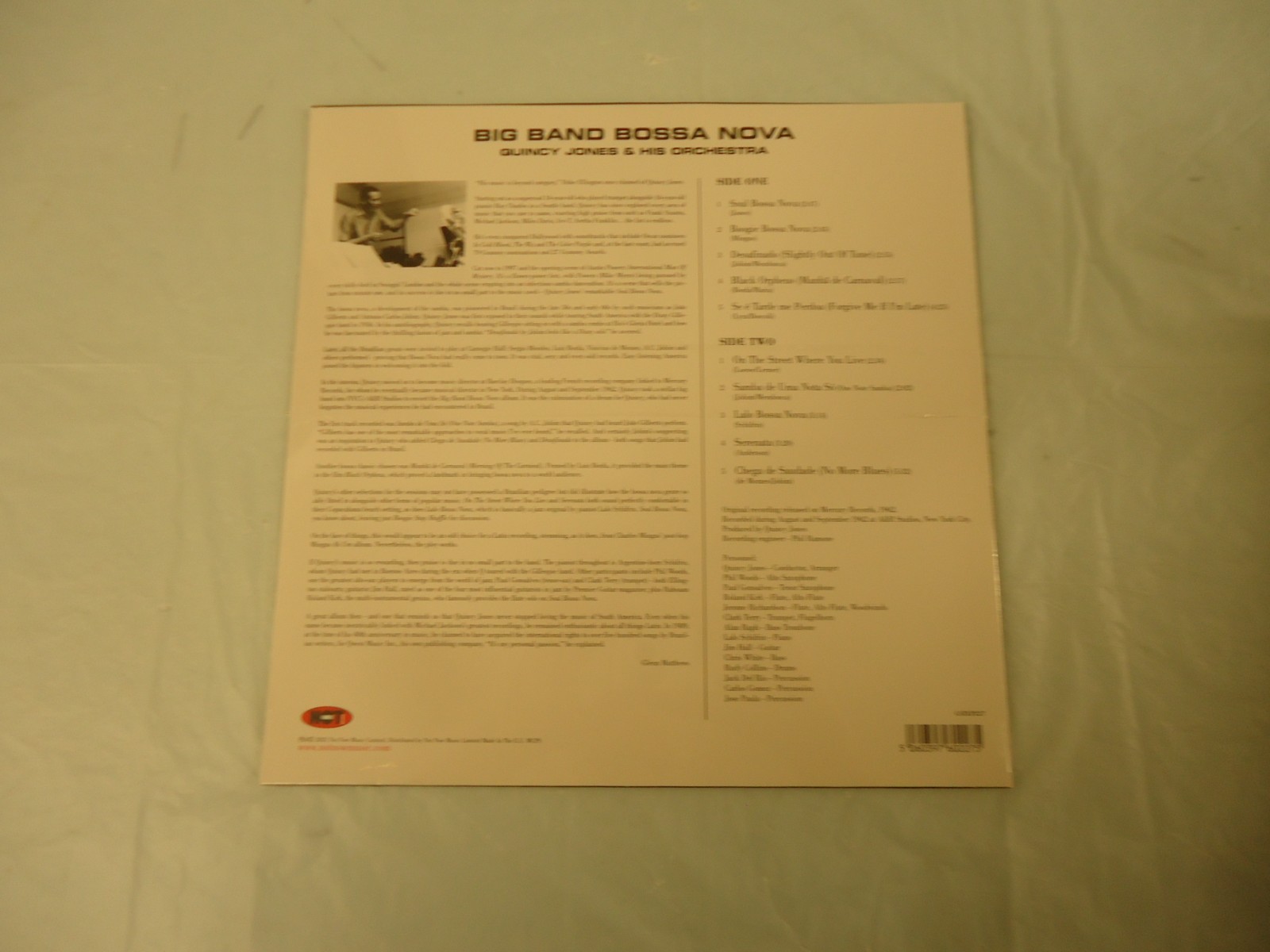 Quincy Jones Big Band Bossa Nova-180gm Vinyl LP (2022) NEW Shrink Wrap Tear