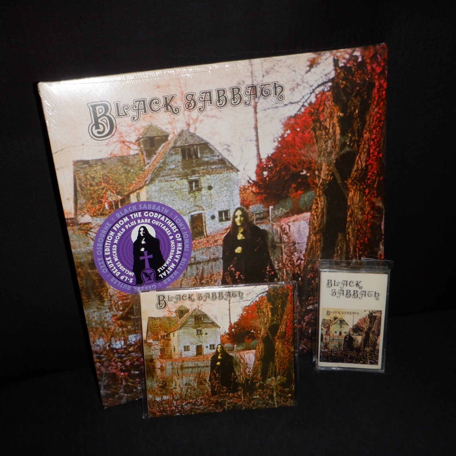 Black Sabbath vinyl S/T LP CD Cassette IRELAND 2LP 2009 BMG CD w/booklet/stick