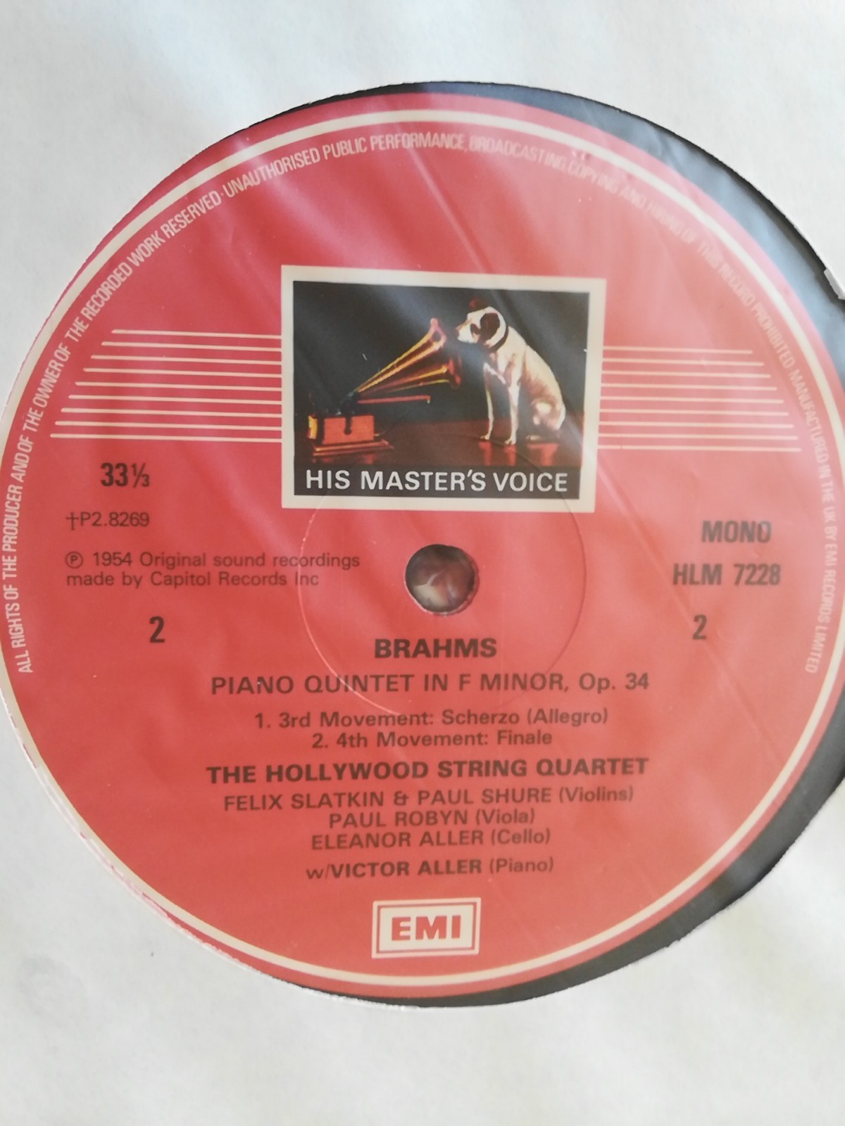 EMI RLS 765 HOLLYWOOD STRING QUARTET – Brahms Schubert Smetana Dvorak UK 3LP NM