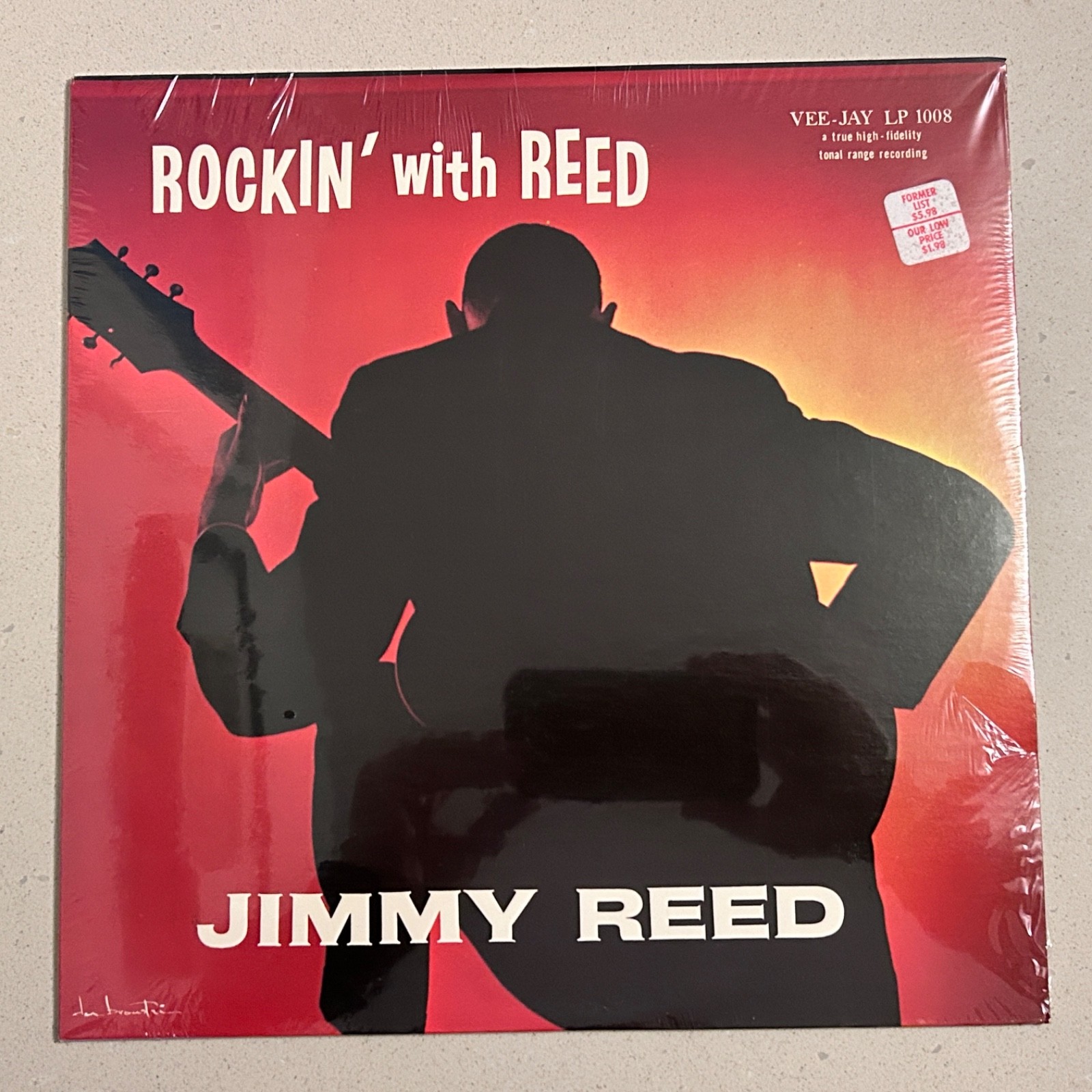 SEALED!!! JIMMY REED “Rockin’ With Reed” Lp VEE-JAY VJ 1008 Rare Blues OIS 1959?