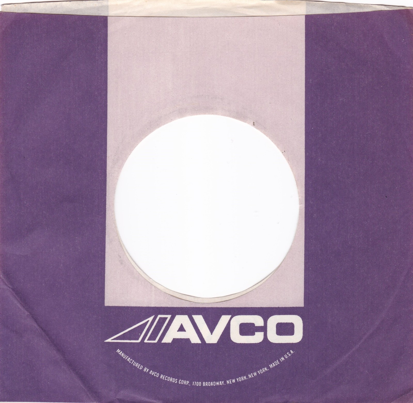 Mixed 2 Lot 70’S AVCO RECORDS LABEL 7″ 45 RPM Original Record Company Sleeves