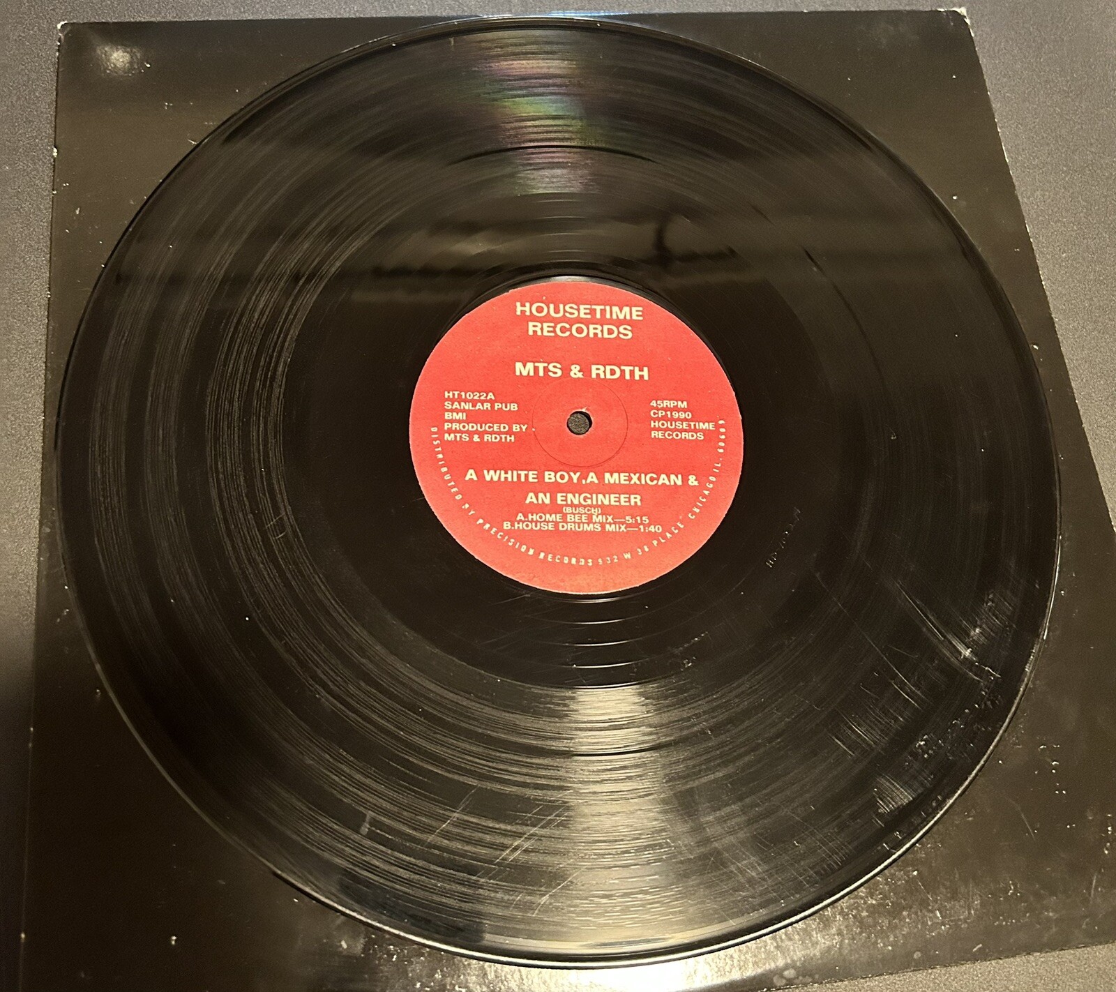 MTS & RDTH – A White Boy, A Mexican & An Engineer, 12” 1990 Acid House, G+