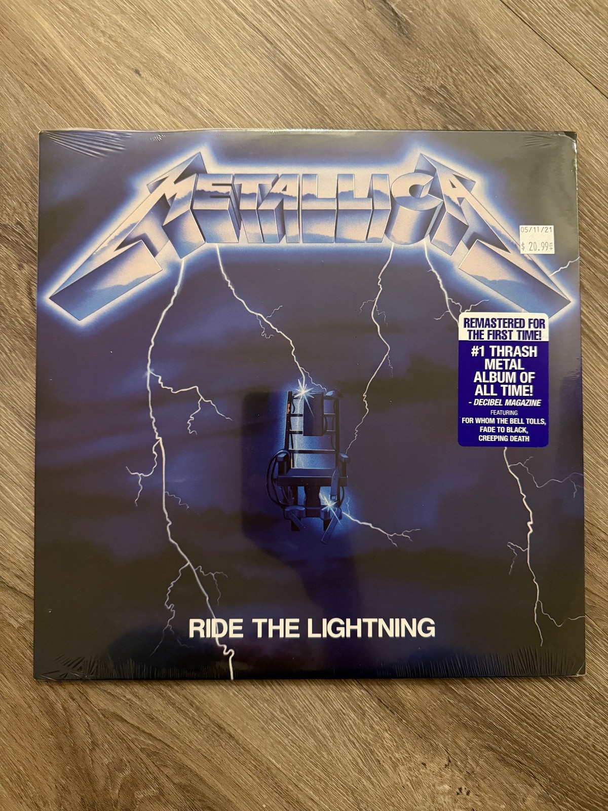 Ride the Lightning by Metallica (Record, 2016)