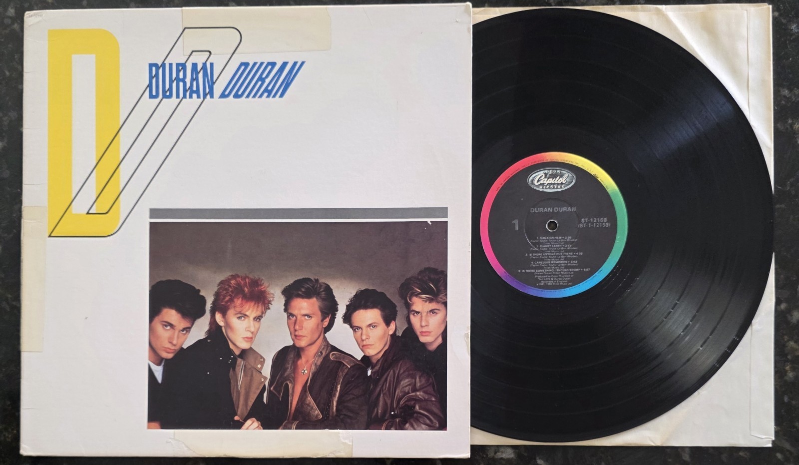 Duran Duran S/T 1981 Capitol ST-12158 Vinyl LP Vintage Record New Wave Girls On