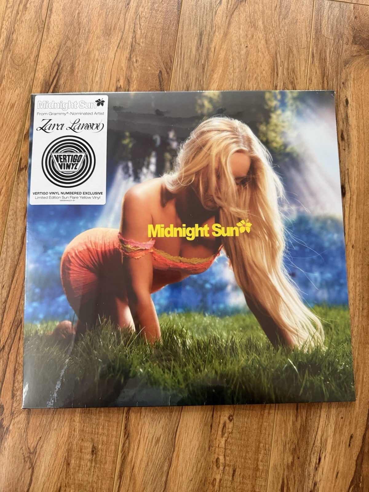 Zara Larsson Midnight Sun Vinyl LP Yellow Marble Vertigo Vinyl LE #446/3000 NEW