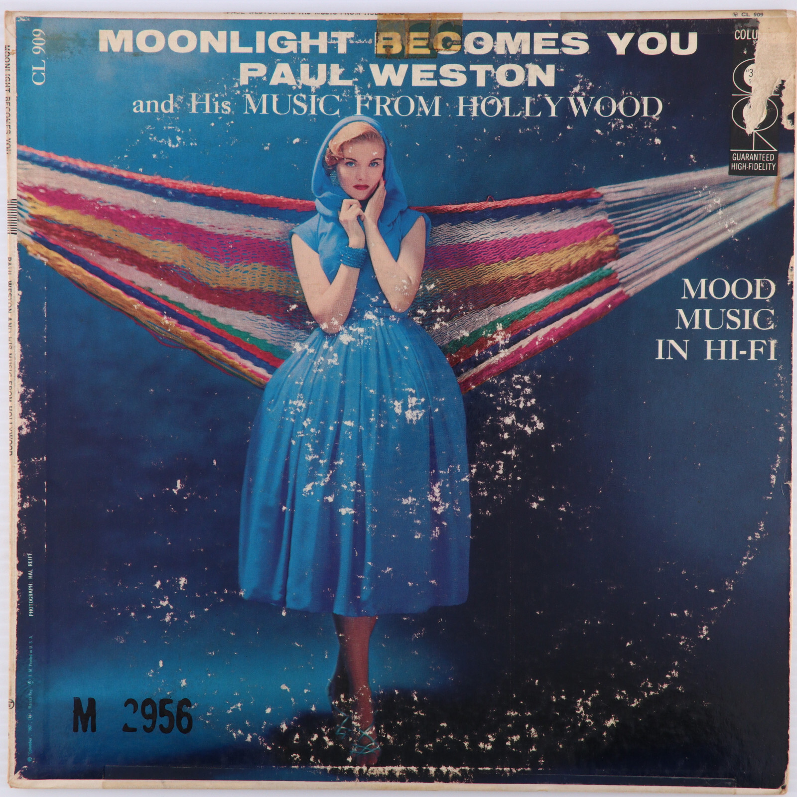 Paul Weston Hollywood Music – Moonlight Becomes You – 1956 Mono 6 Eye LP CL 909