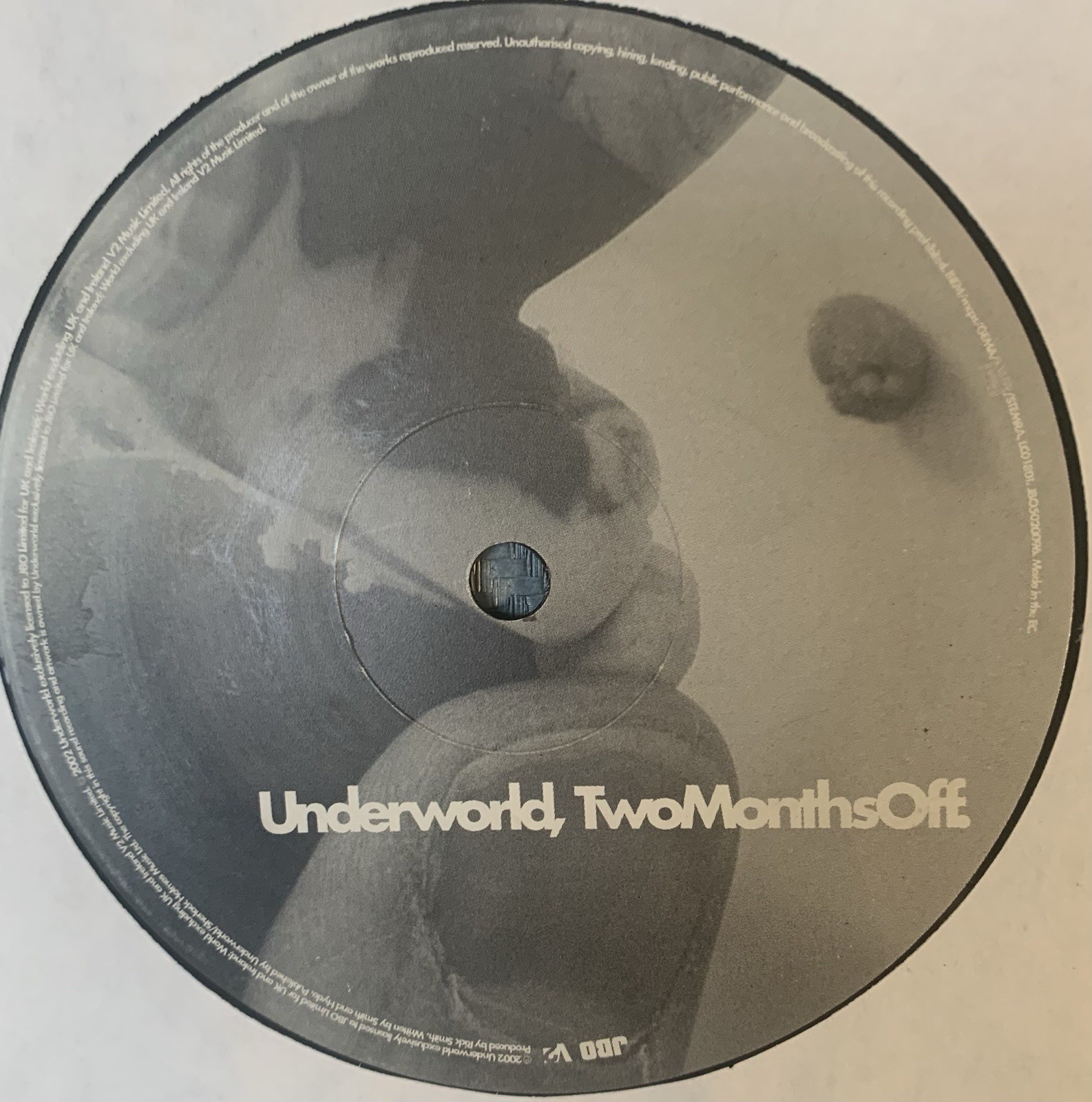 Underworld Two Months Off Vinyl 12″ Single RARE 2002 UK Import House VG TESTED**