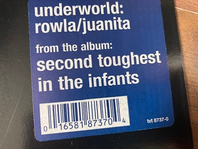 Underworld – Rowla / Juanita 12″ (Ex+ vinyl)