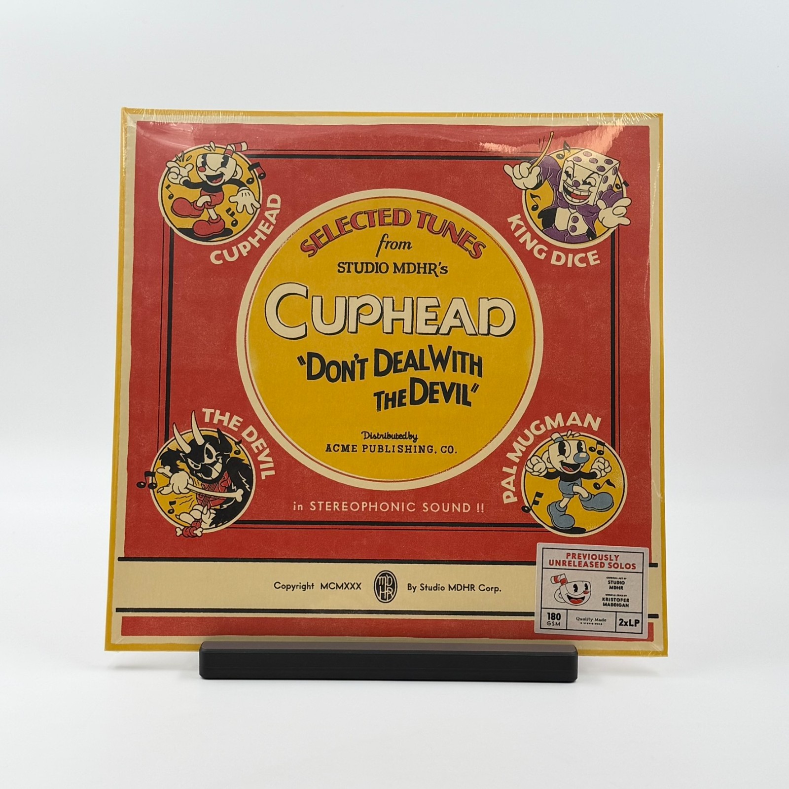 Cuphead Game Soundtrack, 180 Gram 2LP Black Vinyl Gatefold Jacket New Sealed