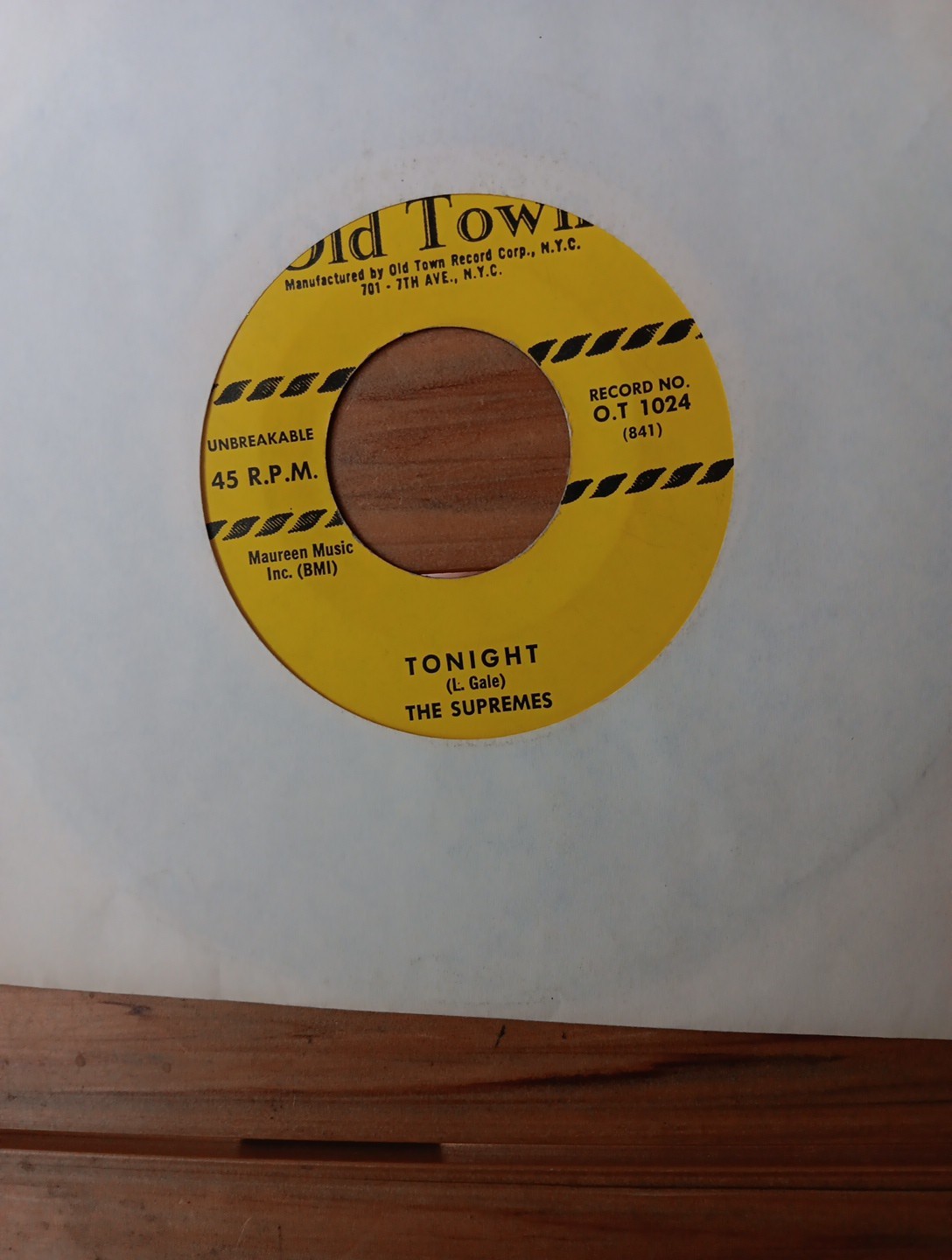 SUPREMES DOO WOP TONIGHT B/W SHE DON’T WANT ME NO MORE 45 7″