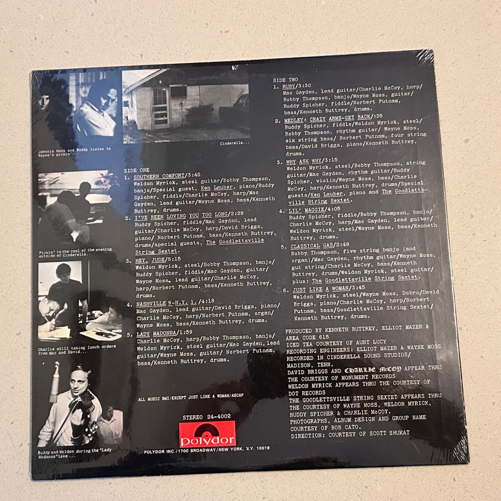 SEALED!! Area Code 615 “Music” Vinyl Lp POLYDOR 1969 ROCK
