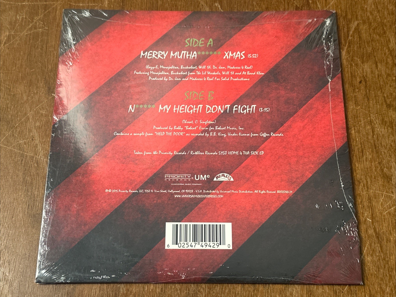 Merry Muthafuckin’ X-Mas by Eazy-E (Vinyl Record, 2015) 7″