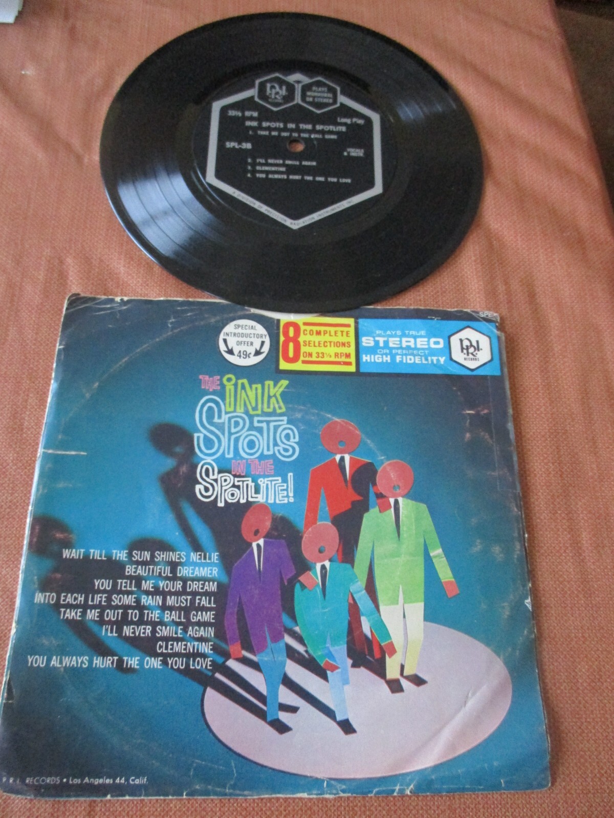 INK SPOTS-Ink Spots in the Spotlite/PRI 7″ 33 1/3 LP/Strong VG/1959/8 songs