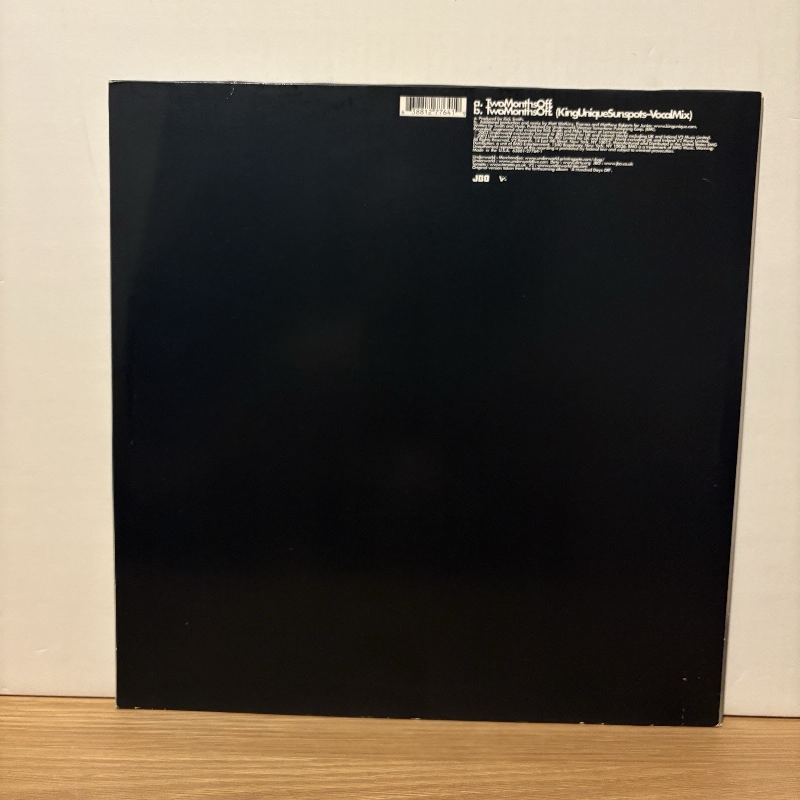2002 Underworld Two Months Off 12″ Vinyl Record US Techno