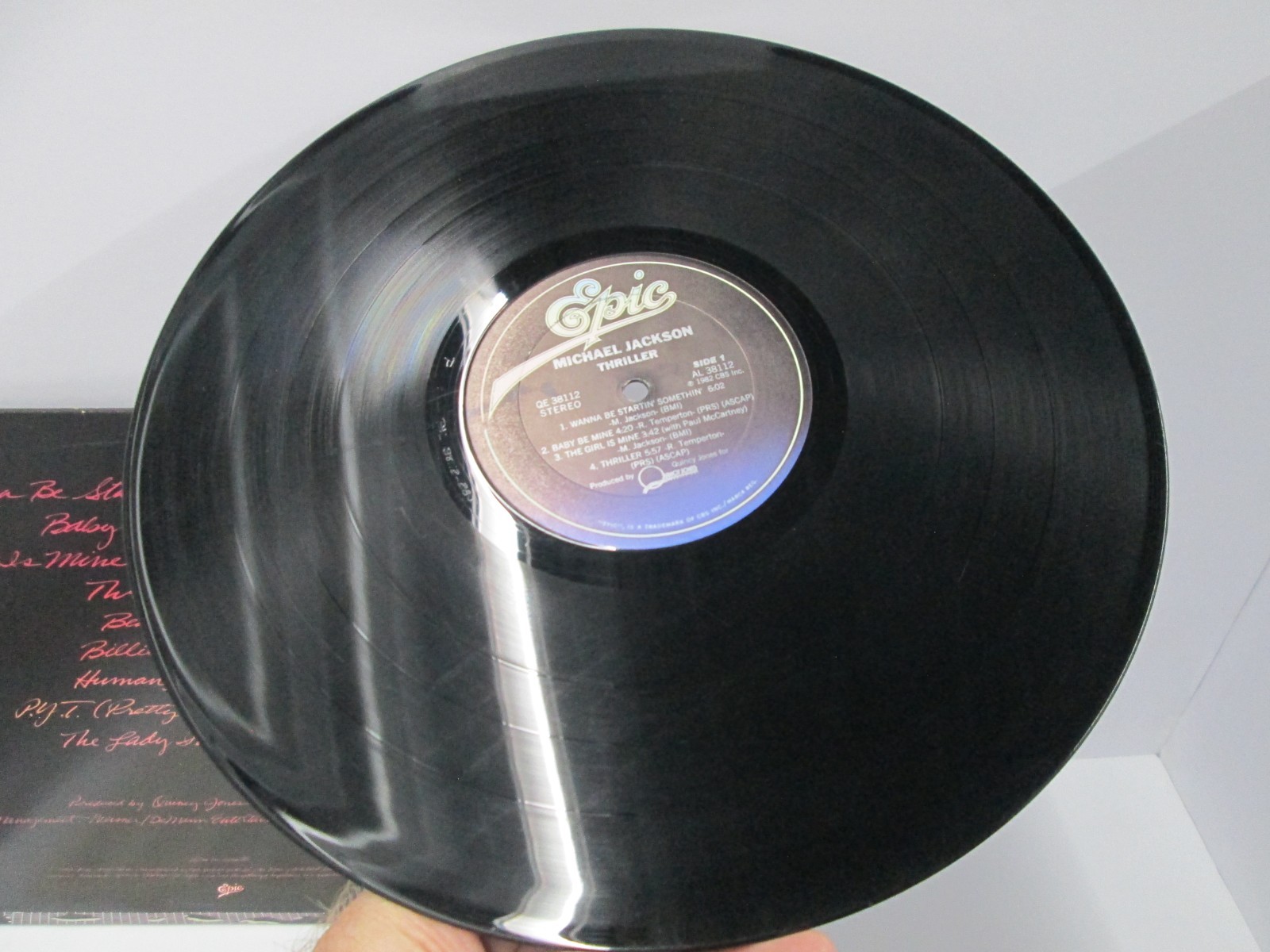 Michael Jackson – Thriller 1982 OG 1st Press QE 38112 MISPRINT ERROR Vinyl LP