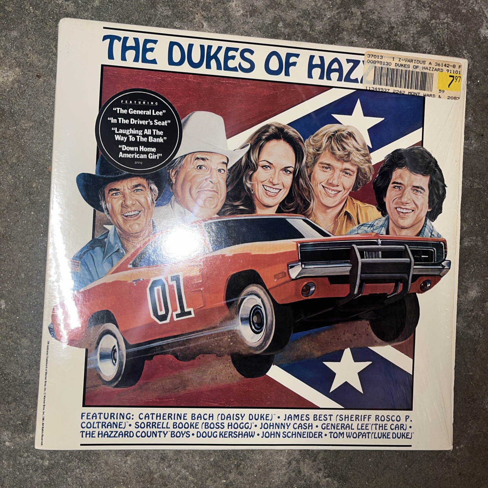 Vtg The Dukes of Hazzard Vinyl LP Record 1982 Scotti Bros Johnny Cash Excellent