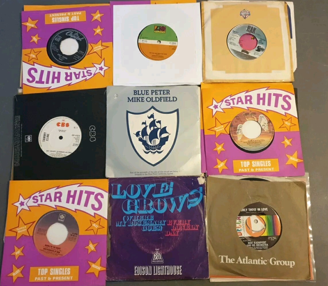 Instant Starter Record Collection 20 X 7” Vinyl Records 1970’s