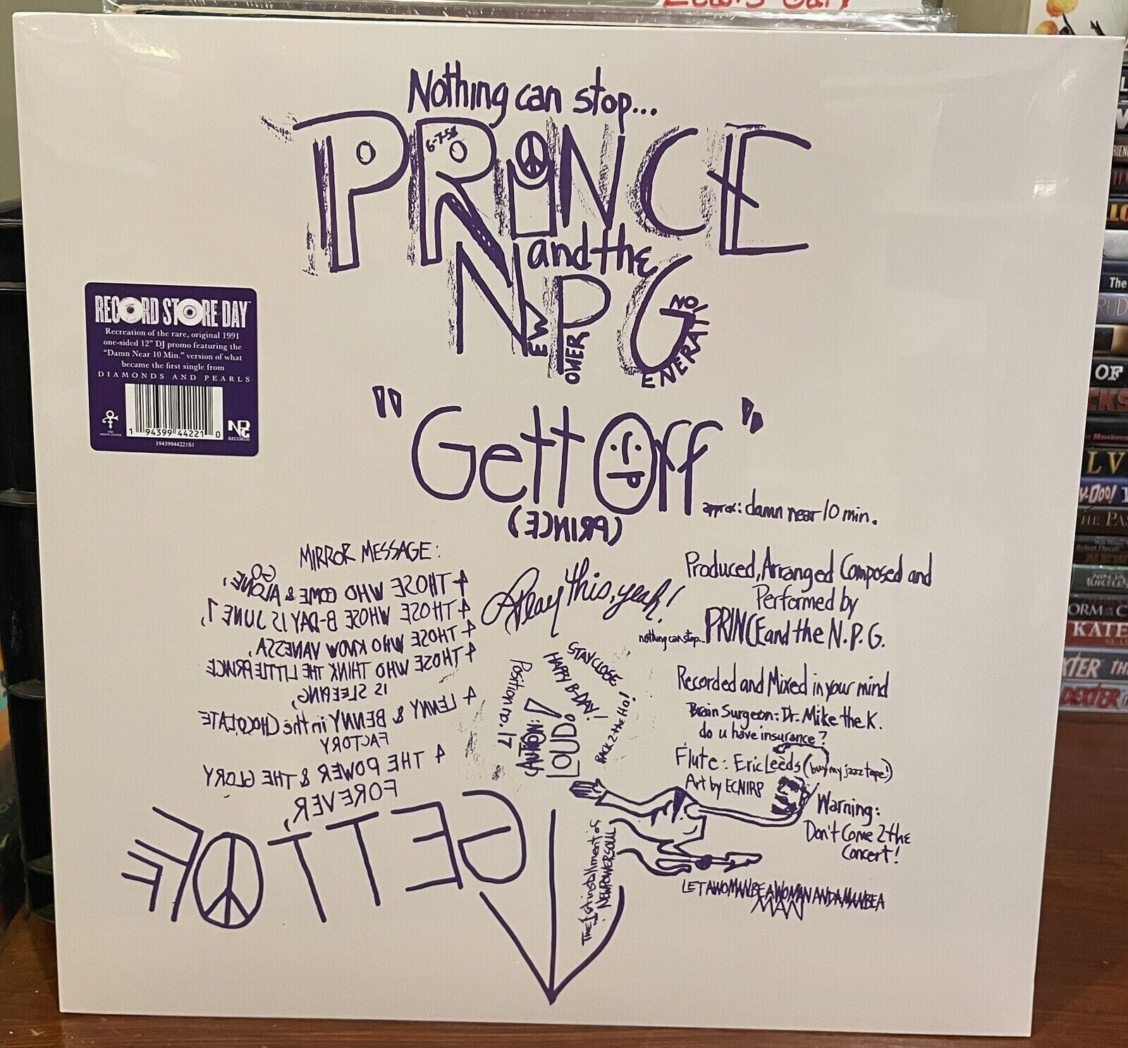 Prince – Gett Off! Still Sealed (One-Sided) 12″ Single New Vinyl RSD Only