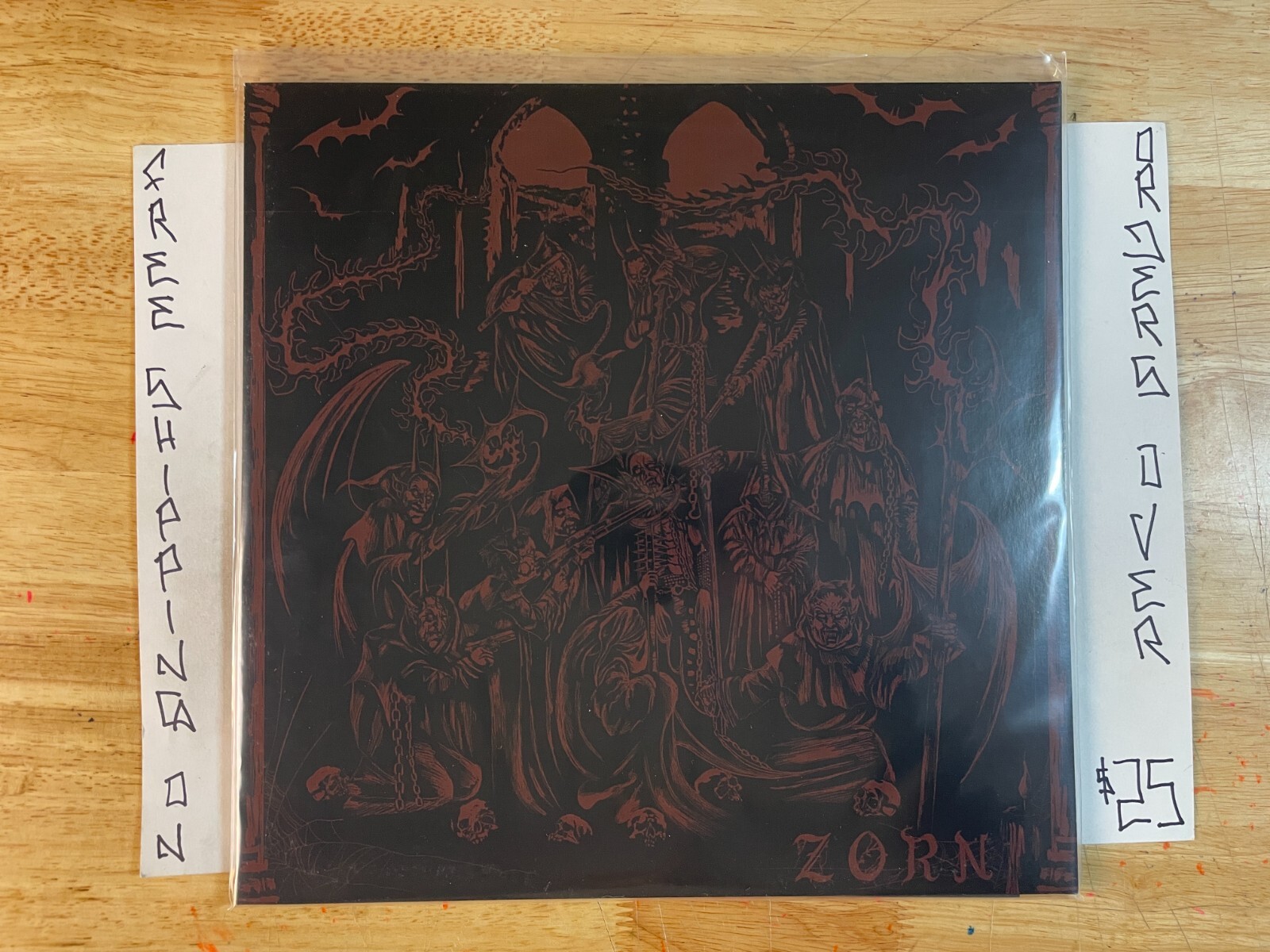 *NEW* ZORN ENDLESS FUNERAL BLACK VINYL 12″ EP PHILLY PUNK W/ HEAVY METAL RIFFING