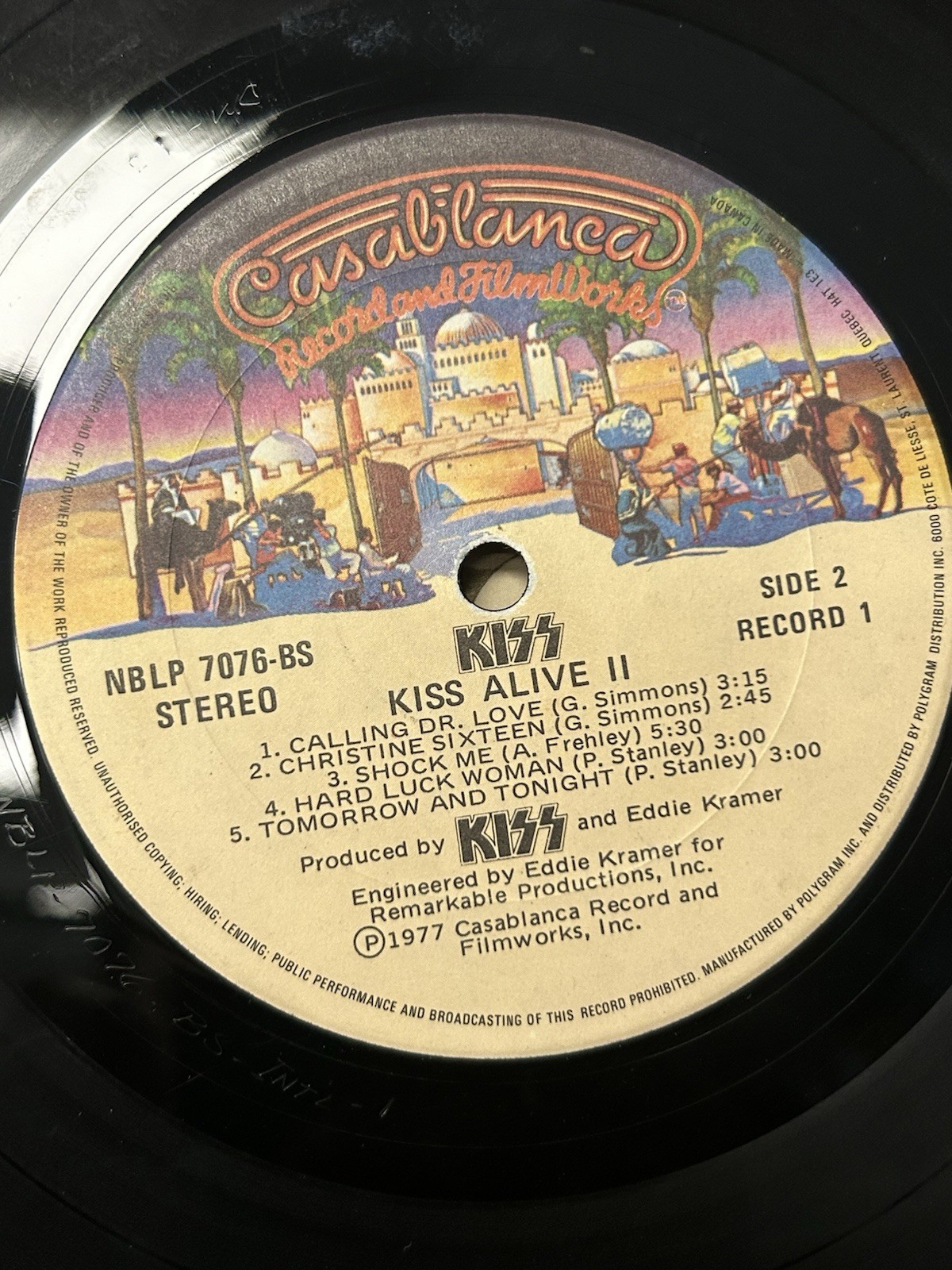 Alive II 2xLP by Kiss vinyl 1977 VG NBLP7076-2 Casablanca Records
