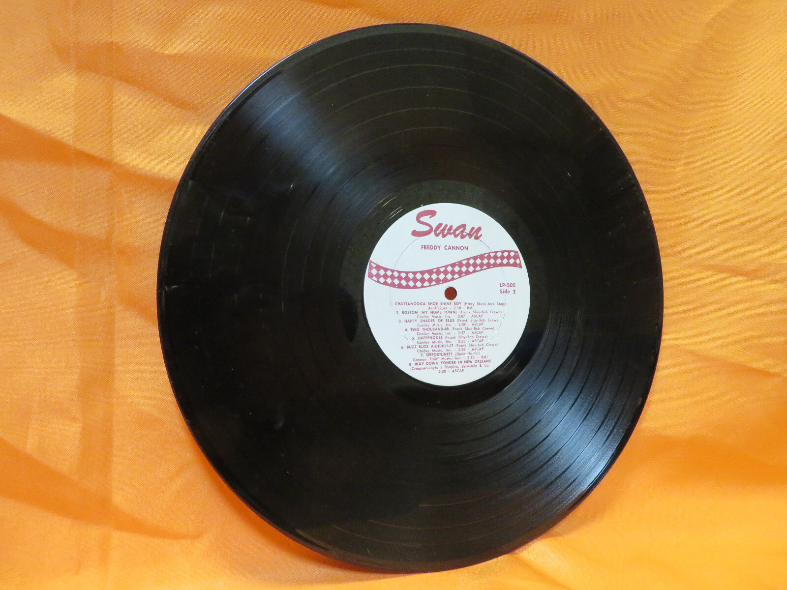 Freddy Cannon Solid Gold Hits–Record LP Vinyl–1961–Swan–LP-505–Greatest