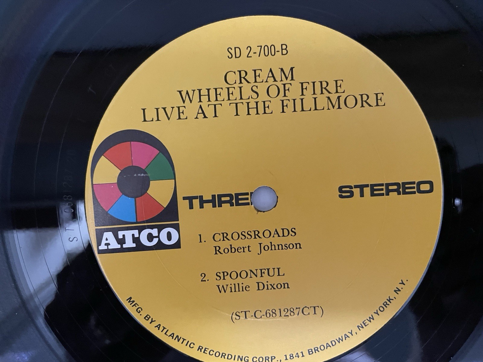 CREAM WHEELS OF FIRE VINYL Lp ORIG ATCO SD 2-700 EX NO SCRATCHES or SKIPS NICE !