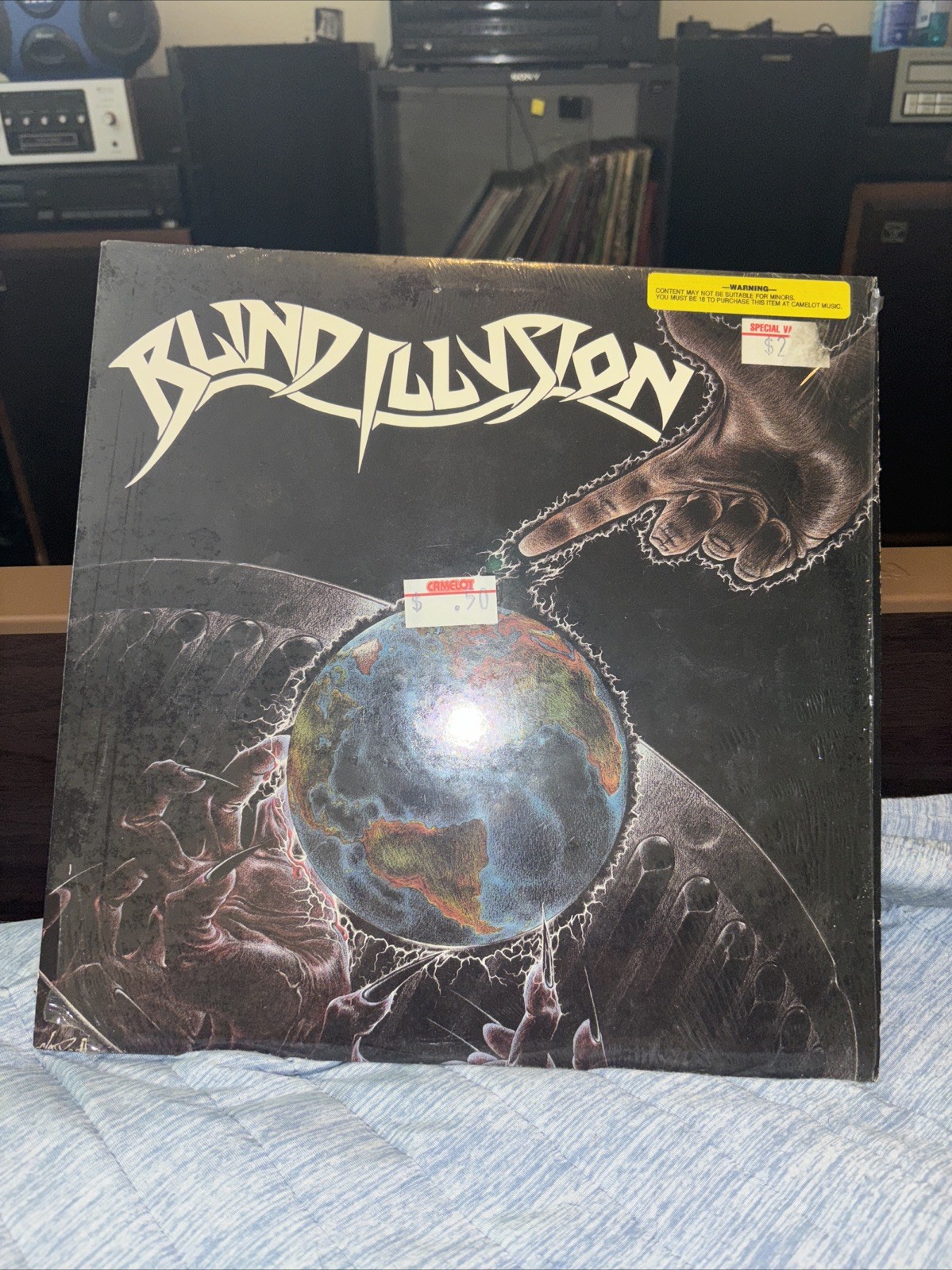 Blind Illusion The Sane Asylum Vinyl LP 1988 UK Thrash Metal Record Shrink Wrap