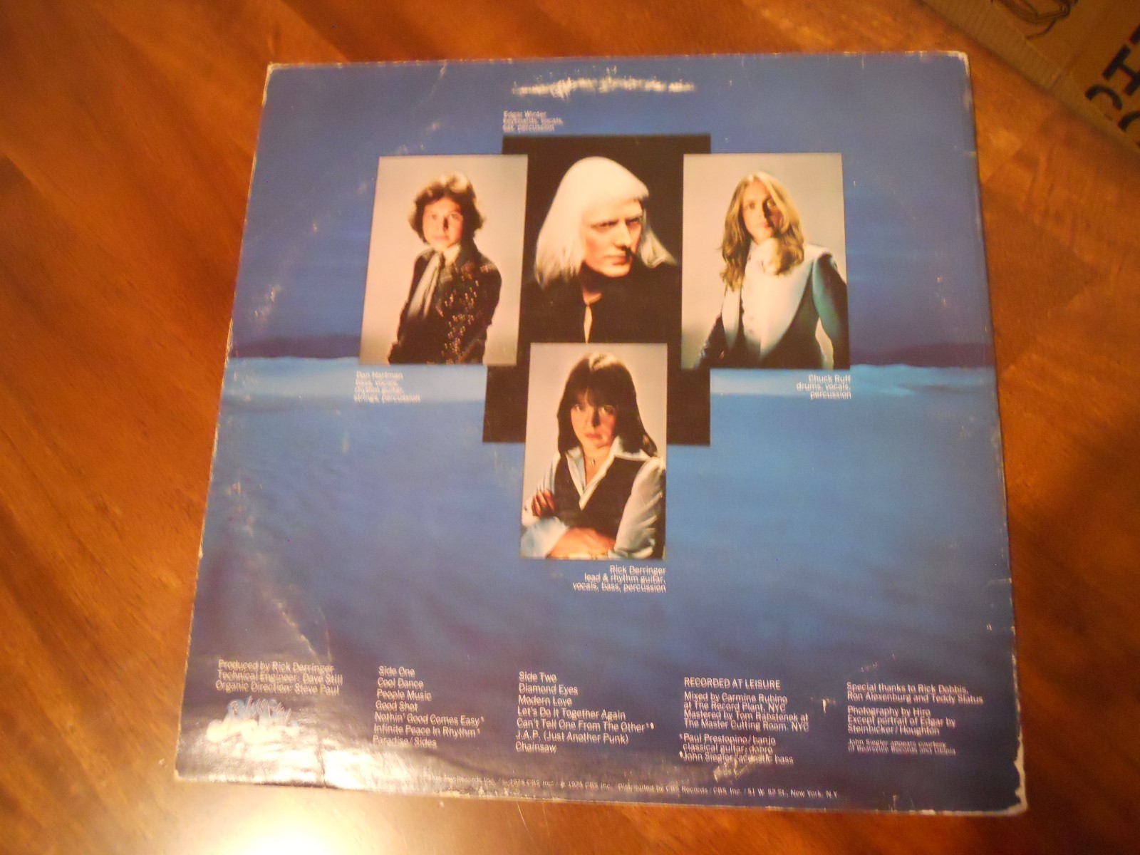 EDGAR WINTER GROUP with RICK DERRINGER ~ LP 1975 ~ EX/VG ~ PZ 33798