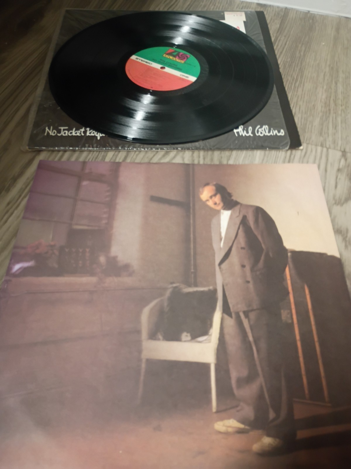 Phil Collins No Jacket Required 1985 Vinyl Record Album Shrink Hype Stickers