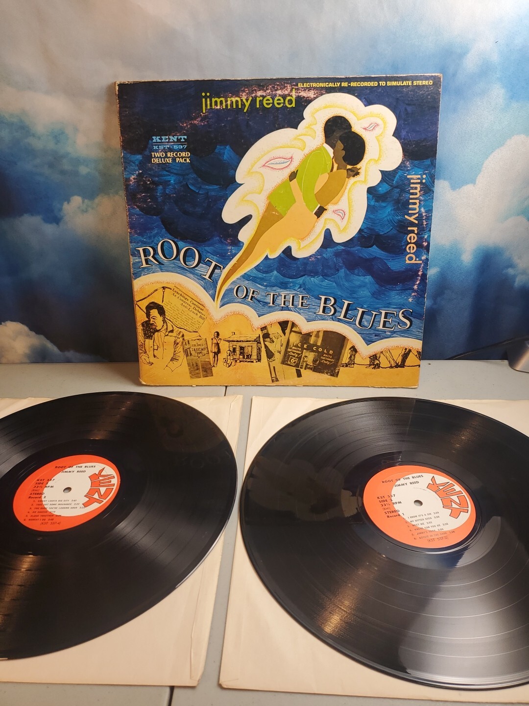 Jimmy Reed – Root of the Blues Vinyl 2LP KENT 1960’s Chicago Electric Blues Folk