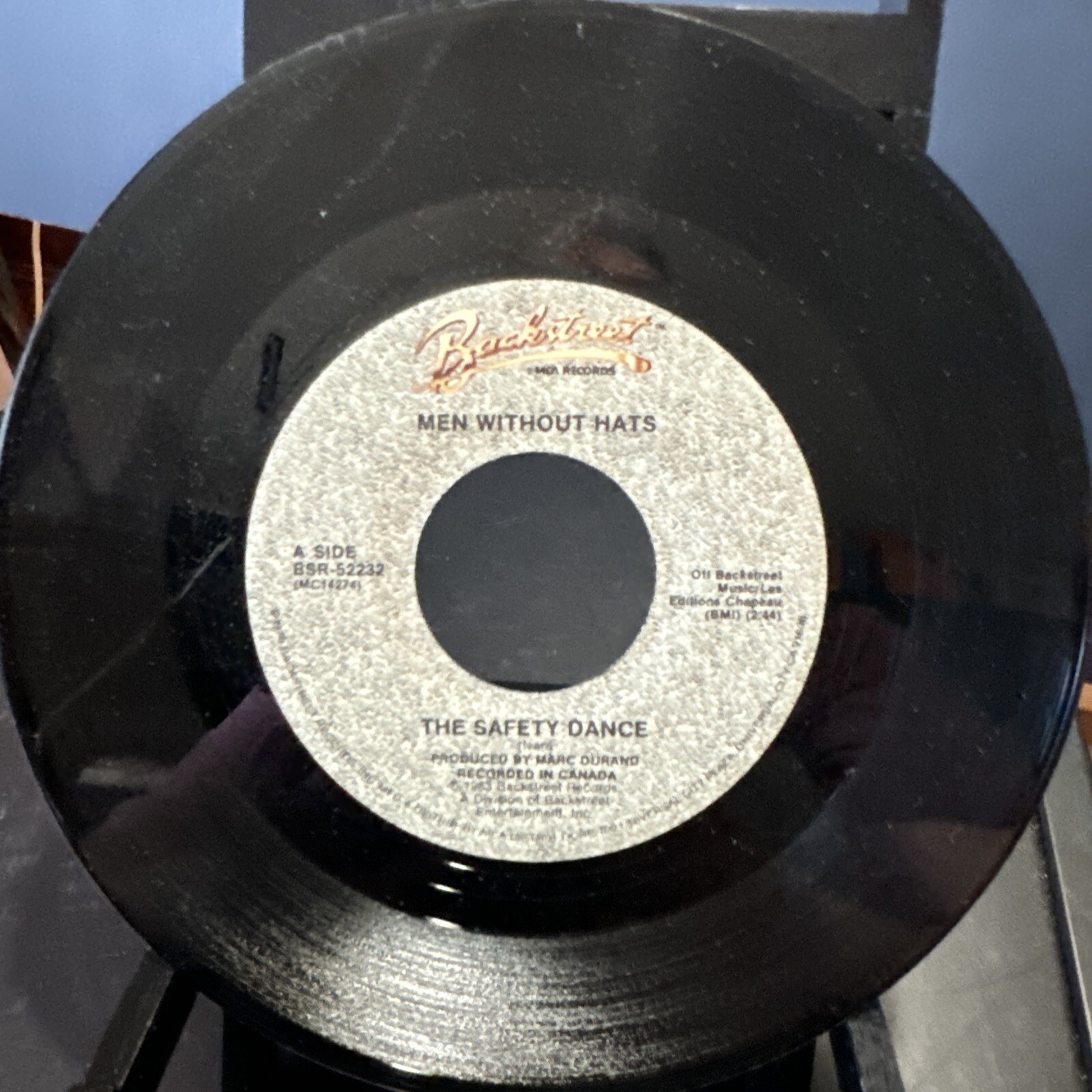 Men Without Hats / Safety Dance 45 Backstreet 39002 Picture Sleeve