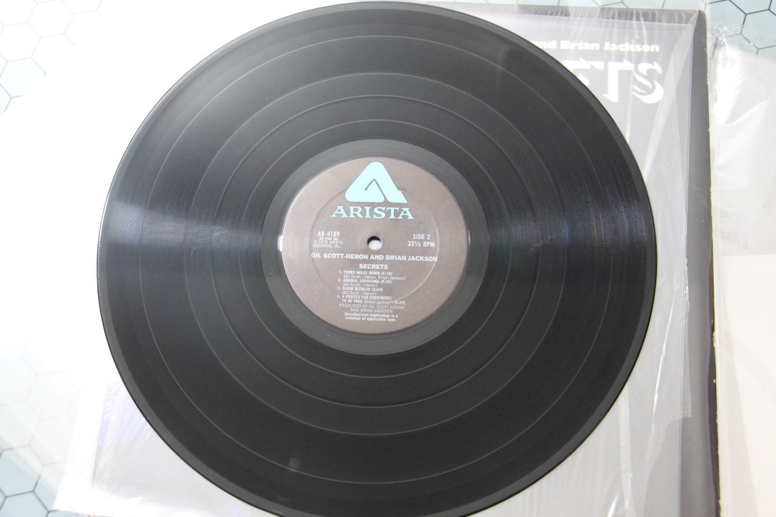 Gil Scott-Heron And Brian Jackson – Secrets, 1978 LP in SHRINK, Arista – AB 4189